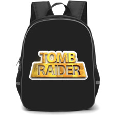 Tomb Raider Backpack StudentPack - Series Logo Gold Sticker Art