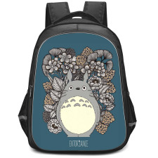 My Neighbor Totoro Backpack StudentPack - My Neighbor Totoro Extoriance Blue Background