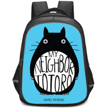 My Neighbor Totoro Backpack StudentPack - My Neighbor Totoro Hayao Miyazaki Blue Background