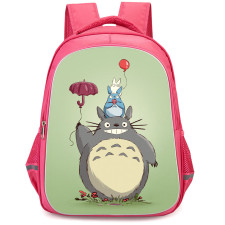 My Neighbor Totoro Backpack StudentPack - My Neighbor Totoro Illustration Art On Green Background