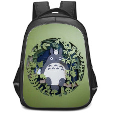 My Neighbor Totoro Backpack StudentPack - Totoro PaperCraft Green Poster