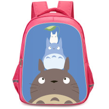 My Neighbor Totoro Backpack StudentPack - Totoro Portrait On Blue Background