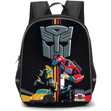 Transformers Backpack StudentPack - Optimus Prime And Bumblebee Minimalist