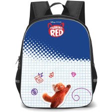 Turning Red Backpack StudentPack - Turning Red Panda Sticker On Papers Background