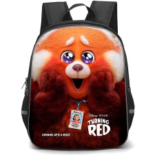 Turning Red Red Meilin Backpack StudentPack - Turning Red Red Meilin Growing Up Is A Beast Poster