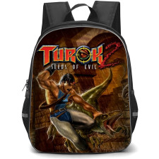 Turok Backpack School Bag StudentPack - Turok 2 Seeds of Evil Raptor Battle Poster
