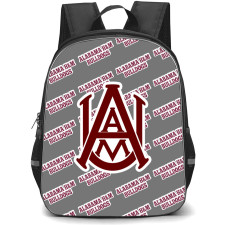 Alabama A&M Bulldogs Backpack StudentPack - Alabama A&M University Bulldogs College Football Medley Monogram Wordmark