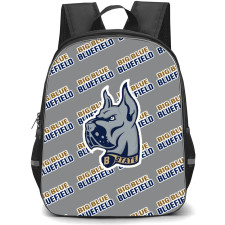 Bluefield State University Big Blues Backpack StudentPack - Bluefield State University Big Blues College Football Medley Monogram Wordmark