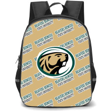 Bemidji State University Beavers Backpack StudentPack - Bemidji State University Beavers College Football Medley Monogram Wordmark