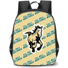 Cal Poly Mustangs Backpack StudentPack - California Polytechnic State University Mustangs College Football Medley Monogram Wordmark