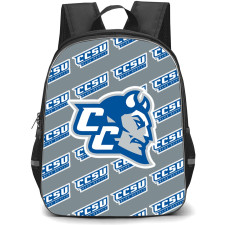 Central Connecticut Blue Devils Backpack StudentPack - Central Connecticut State University Blue Devils College Football Medley Monogram Wordmark