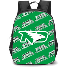 North Dakota Fighting Hawks Backpack StudentPack - University of North Dakota Fighting Hawks College Football Medley Monogram Wordmark