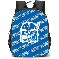 Hampton Pirates Backpack StudentPack - Hampton University Pirates College Football Medley Monogram Wordmark