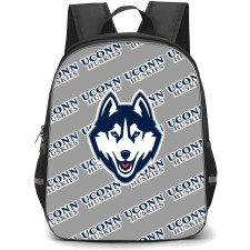 UConn Huskies Backpack StudentPack - UConn Huskies College Football Medley Monogram Wordmark