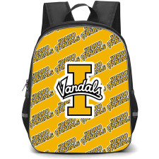 Idaho Vandals Backpack StudentPack - University of Idaho Vandals College Football Medley Monogram Wordmark