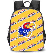 Kansas Jayhawks Backpack StudentPack - Kansas Jayhawks College Football Medley Monogram Wordmark