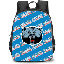 Livingstone College Blue Bears Backpack StudentPack - Livingstone College Blue Bears College Football Medley Monogram Wordmark