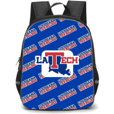 Louisiana Tech Bulldogs Backpack StudentPack - Louisiana Tech Bulldogs College Football Medley Monogram Wordmark