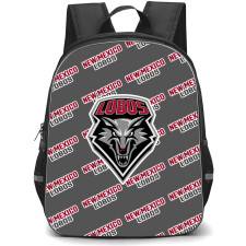 New Mexico Lobos Backpack StudentPack - New Mexico Lobos College Football Medley Monogram Wordmark