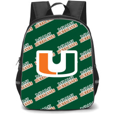 Miami Hurricanes Backpack StudentPack - Miami Hurricanes College Football Medley Monogram Wordmark