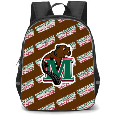 Minot State University Beavers Backpack StudentPack - Minot State University Beavers College Football Medley Monogram Wordmark
