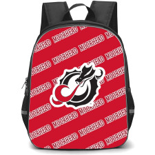 Minnesota State University Moorhead Dragons Backpack StudentPack - Minnesota State University Moorhead Dragons College Football Medley Monogram Wordmark