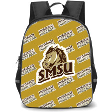 Southwest Minnesota State University Mustangs Backpack StudentPack - Southwest Minnesota State University Mustangs College Football Medley Monogram Wordmark