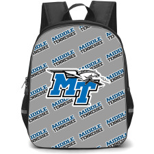 Middle Tennessee Blue Raiders Backpack StudentPack - Middle Tennessee Blue Raiders College Football Medley Monogram Wordmark