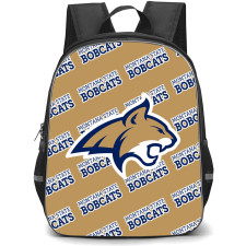 Montana State Bobcats Backpack StudentPack - Montana State University Bobcats College Football Medley Monogram Wordmark