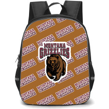 Montana Grizzlies Backpack StudentPack - University of Montana Grizzlies College Football Medley Monogram Wordmark