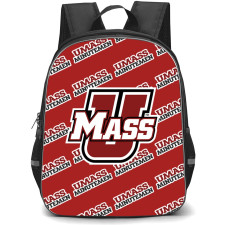 UMass Minutemen Backpack StudentPack - UMass Minutemen College Football Medley Monogram Wordmark