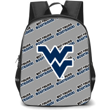 West Virginia Mountaineers Backpack StudentPack - West Virginia Mountaineers College Football Medley Monogram Wordmark