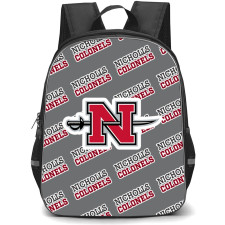 Nicholls Colonels Backpack StudentPack - Nicholls State University Colonels College Football Medley Monogram Wordmark