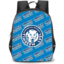 Northwood University Timberwolves Backpack StudentPack - Northwood University Timberwolves College Football Medley Monogram Wordmark