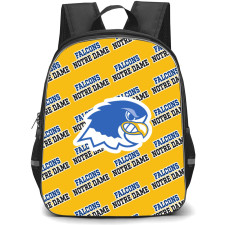 Notre Dame College Falcons Backpack StudentPack - Notre Dame College Falcons College Football Medley Monogram Wordmark
