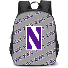 Northwestern Wildcats Backpack StudentPack - Northwestern Wildcats College Football Medley Monogram Wordmark