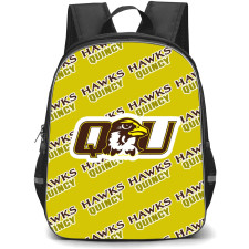 Quincy University Hawks Backpack StudentPack - Quincy University Hawks College Football Medley Monogram Wordmark