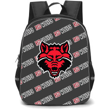 Arkansas State Red Wolves Backpack StudentPack - Arkansas State Red Wolves College Football Medley Monogram Wordmark