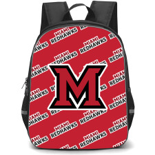 Miami RedHawks Backpack StudentPack - Miami University RedHawks College Football Medley Monogram Wordmark