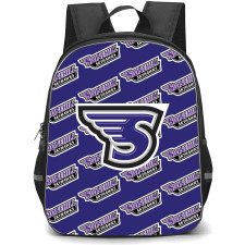 Stonehill Skyhawks Backpack StudentPack - Stonehill College Skyhawks College Football Medley Monogram Wordmark