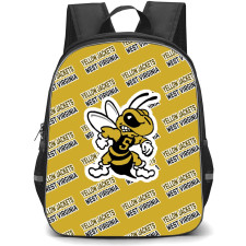 West Virginia State University Yellow Jackets Backpack StudentPack - West Virginia State University Yellow Jackets College Football Medley Monogram Wordmark
