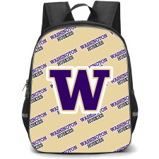 Washington Huskies Backpack StudentPack - Washington Huskies College Football Medley Monogram Wordmark