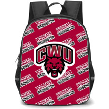 Central Washington University Wildcats Backpack StudentPack - Central Washington University Wildcats College Football Medley Monogram Wordmark