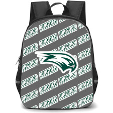 Wagner Seahawks Backpack StudentPack - Wagner College Seahawks College Football Medley Monogram Wordmark