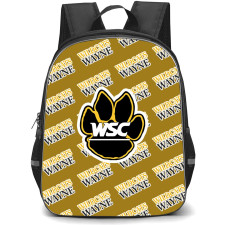 Wayne State College Wildcats Backpack StudentPack - Wayne State College Wildcats College Football Medley Monogram Wordmark