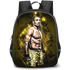 UFC Jose Aldo Backpack StudentPack - Jose Aldo Standing On Yellow Stone Background