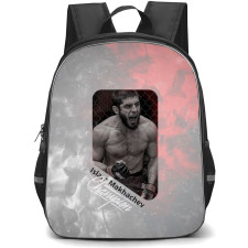 UFC Islam Makhachev Backpack StudentPack - Islam Makhachev Winning Celebration Grayscale Poster