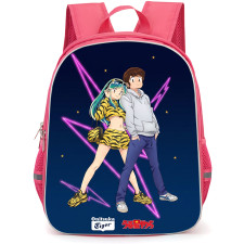Urusei Yatsura Backpack School Bag StudentPack - Ataru And Lum Neon Portrait Poster
