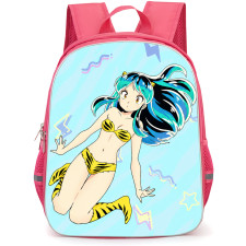 Urusei Yatsura Lum Backpack School Bag StudentPack - Lum Sitting Portrait On Blue Background