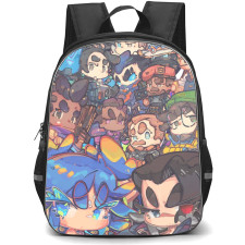 Valorant Collage Backpack StudentPack - Collage Funny Matching Chibi